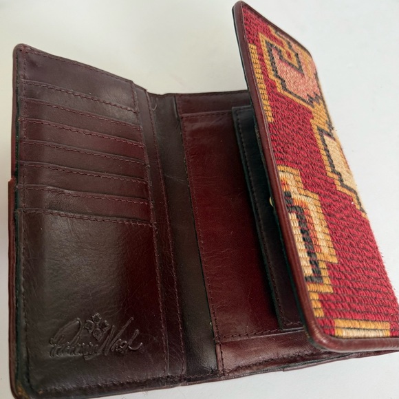 Patricia Nash Peruvian Tapestry Terresa Wallet Boho Southwestern Hippie Kilim - Picture 4 of 5